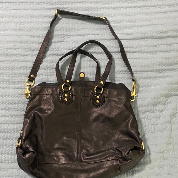 Coach Black Leather Shoulder Bag - Picture 5 of 6